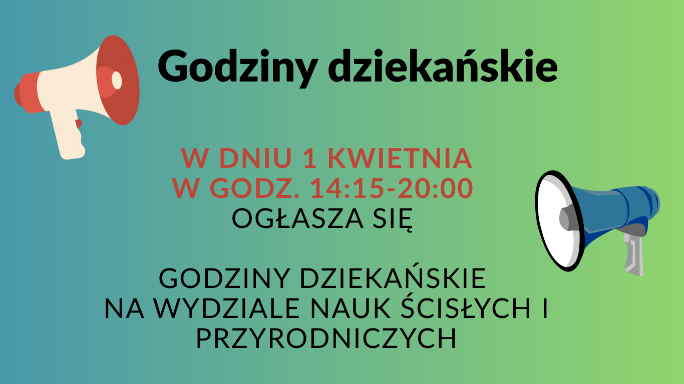 Godziny dziekańskie w dniu 1 kwietnia 2026 roku