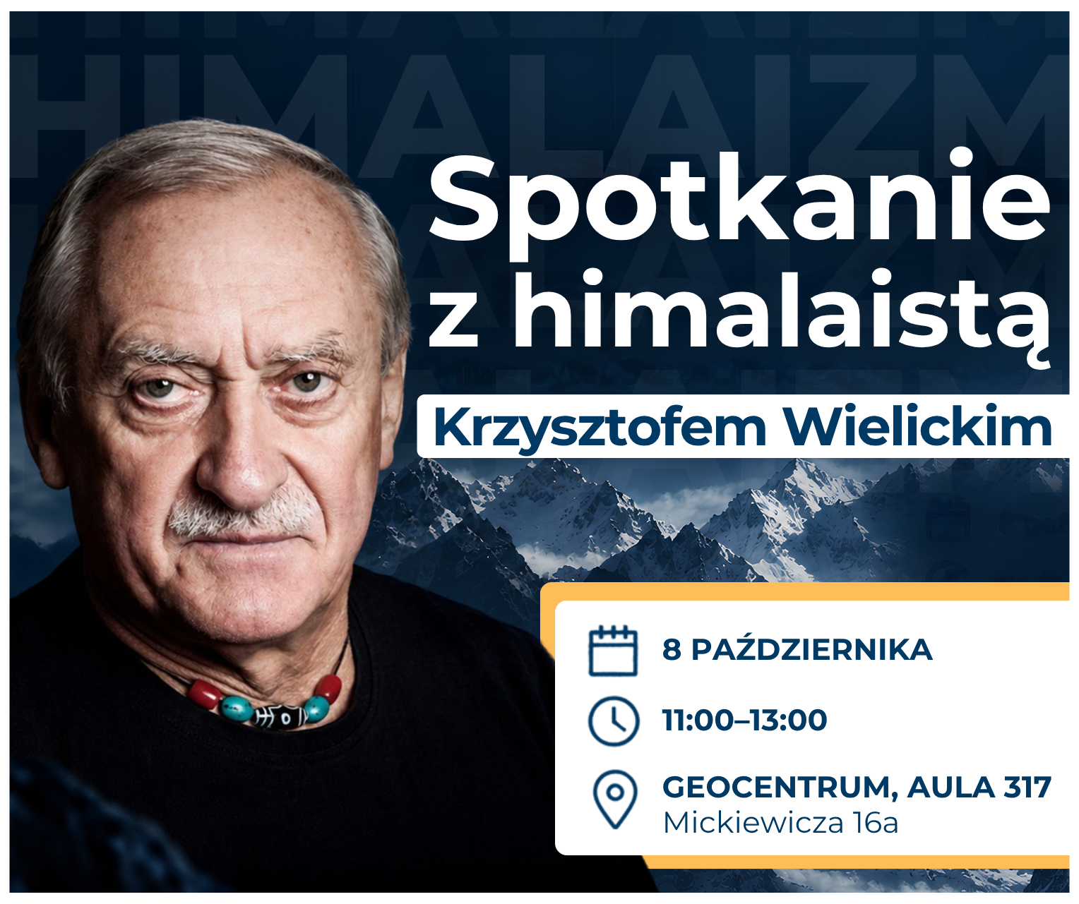 Spotkanie himalaisty Krzysztofa Wielickiego ze studentami i pracownikami Uniwersytetu Szczecińskiego