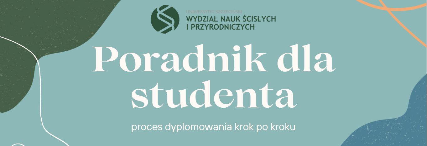 Strona tytułowa prezentacji - Poradnik dla studenta - proces dyplomowania krok po kroku