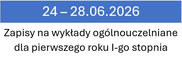 Zapisy na wykłady ogólnouczelniane na r.a 2026-2027