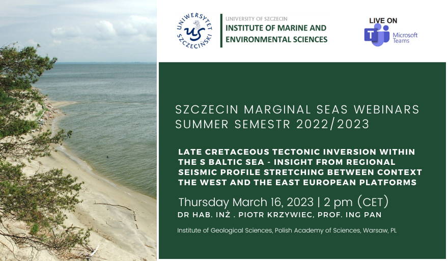 Zaproszenie na wykład z cyklu Szczecin Marginal Seas Webinars