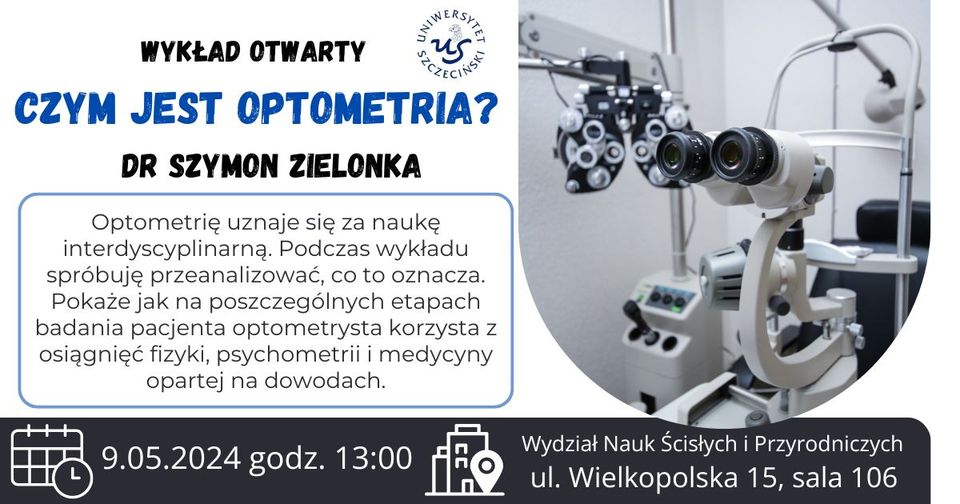 Wykład otwarty – Czym jest optometria?